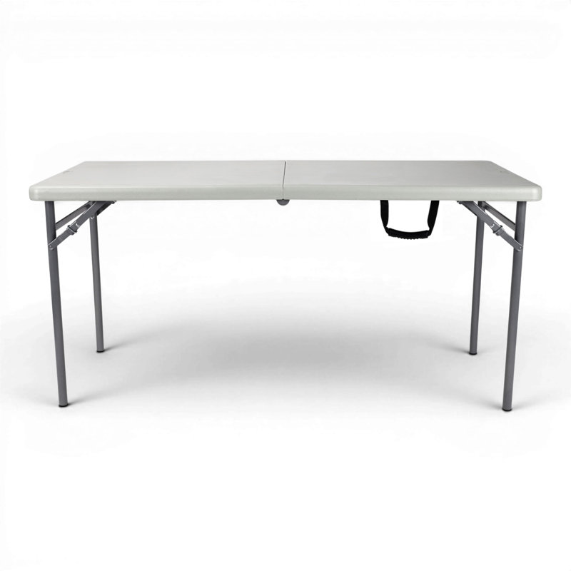 Demi-table pliante en plastique Frank, H 29,25 po x l 60 po x P 30 po