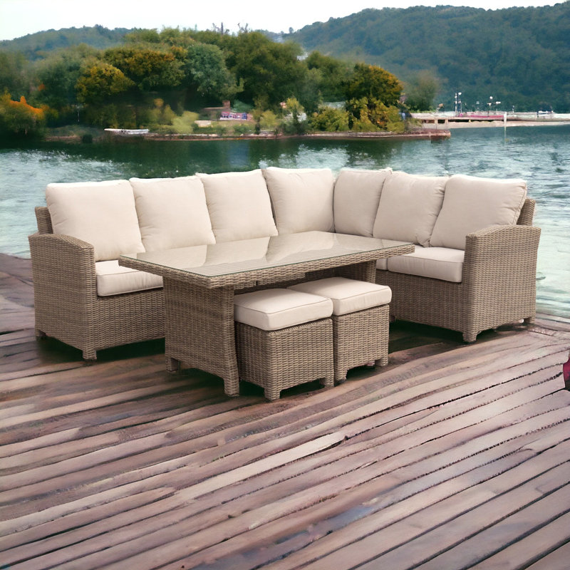 Loc 8 - Person Patio Conversation Set with Cushions