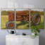 Rustic Tractors II - 3 pièces, reproduction sur toile-792286522-792286523