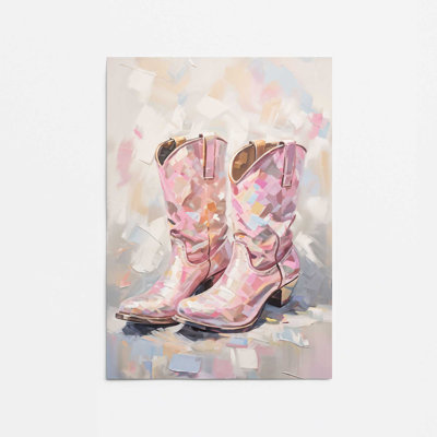 Cowgirl Essentials in Pink I Rolled Print