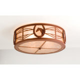 Rustic Lodge 4 - Light Flush Mount