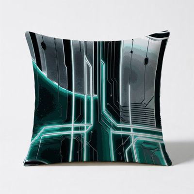 Orbit Fractals Indoor And Outdoor Throw Pillow