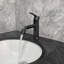 Robinet de lavabo de salle de bain, robinet de lavabo monotrou moderne à poignée simple