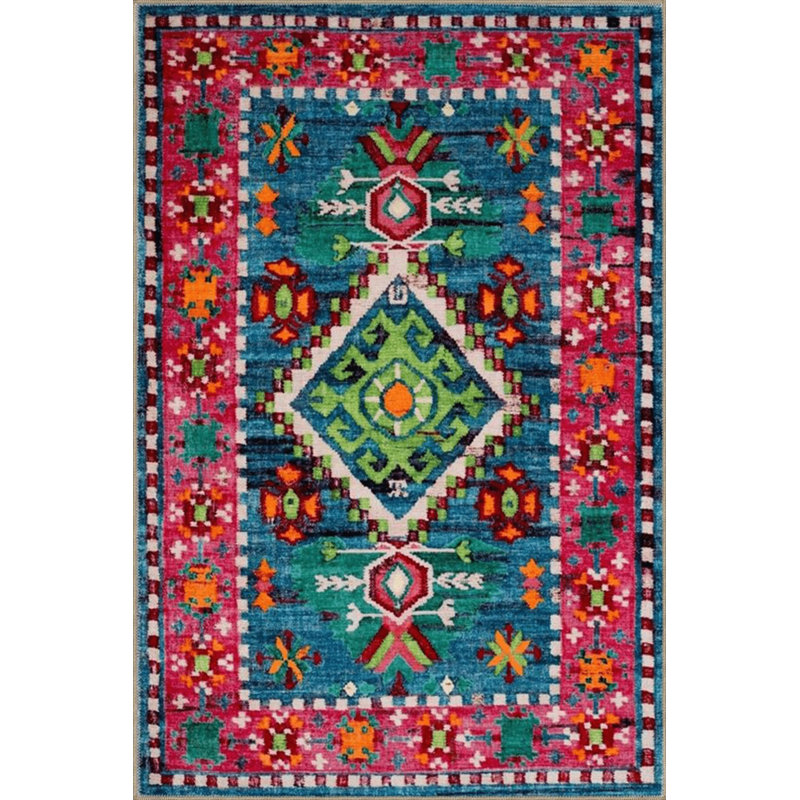 Tapis rose lavable à la machine, Sous-tapis carré 3 pi 3 po inclus