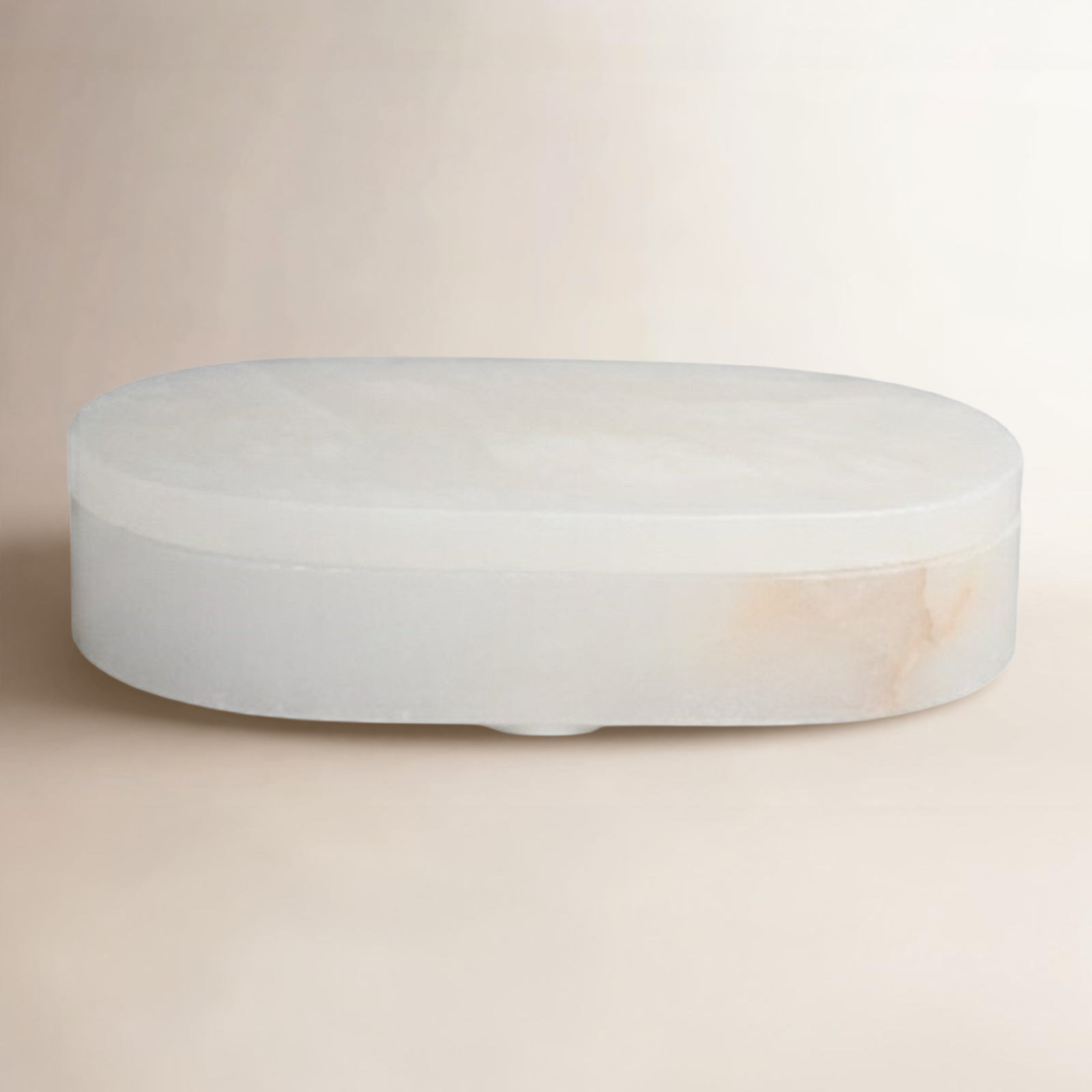 Claudine Oval Display Box, 1.5" H x 7" W x 4" D