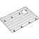 Elkay Crosstown Stainless Steel 22-1/2" x 15-1/2" x 1-1/4" Bottom Grid