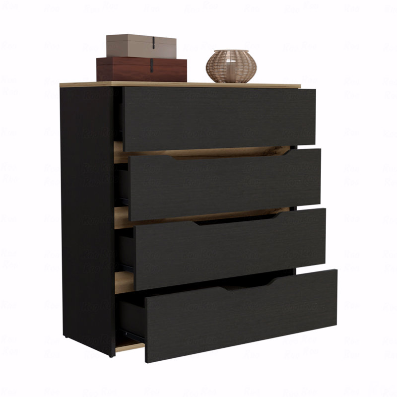 Commode, plateau supérieur, quatre tiroirs