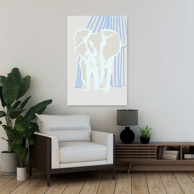 Art contemporain Art éléphant contemporain, H 36 po x l 24 po