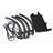 Sorbus Fabric Spinner Saucer Swing 40" Black