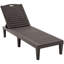 2 chaises longues d'extérieur American Design, brun foncé, 5 positions réglables, résine de polypropylène imperméable, courbées ergonomiques et faciles à déplacer pour les chaises longues de plage et de bord de mer brunes de 2, niveau-763405750