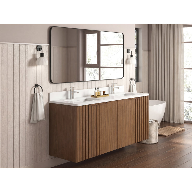 Meuble-lavabo à fixation murale 60 po