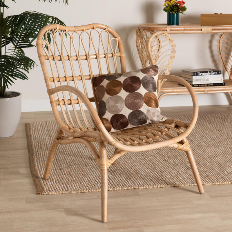 Rollison 28.7'' Wide Rattan Armchair