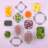 JoyJolt Fluted Glass Food Storage Containers with Leakproof Lids, Set of 12-93241398