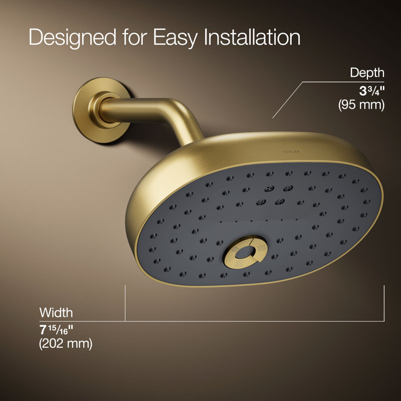 Pomme de douche multifonctionnelle 2,5 gallons par minute avec la technologie d'induction d'air Katalyst