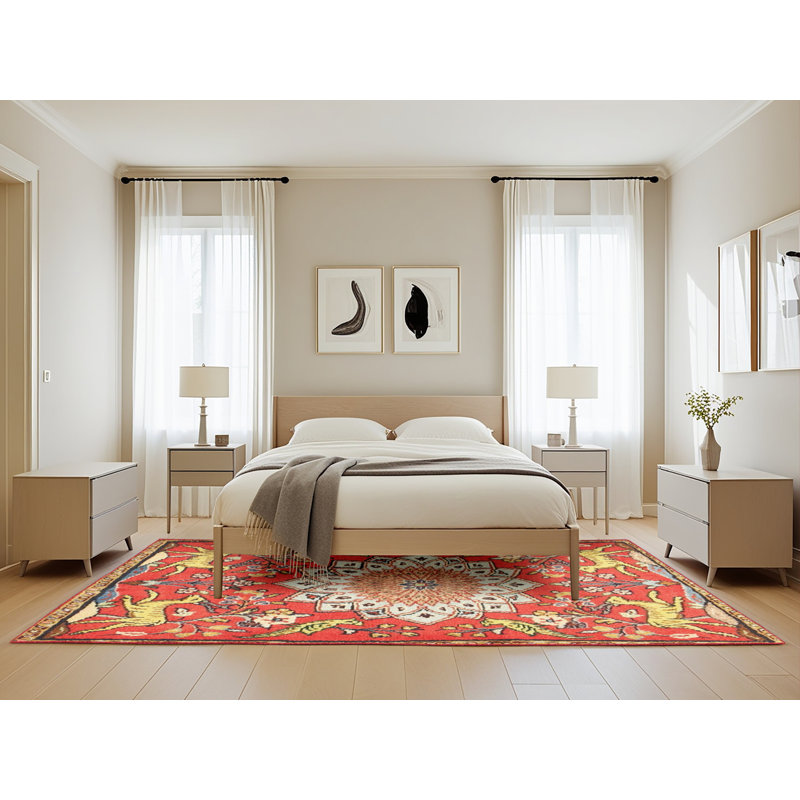 Floral Indoor Rug, Rectangle 5' x 8'