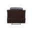 Fauteuil inclinable manuel moderne en similicuir de 38,5 po de largeur