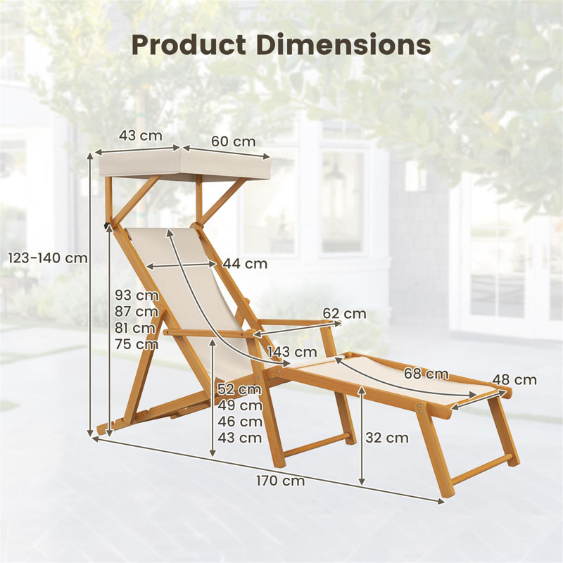 170cm Long Single Chaise