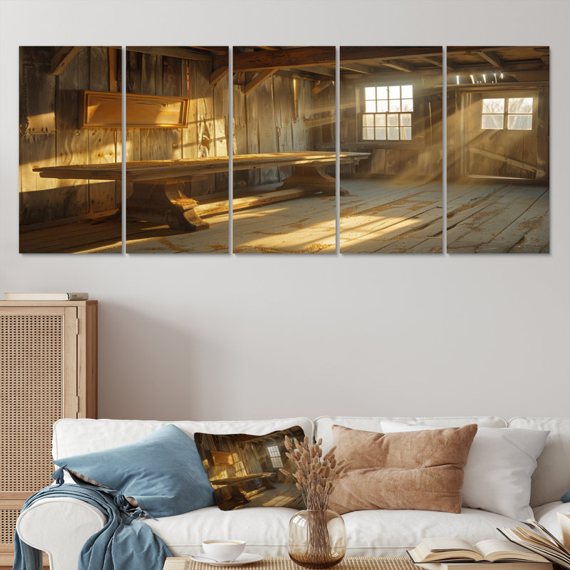 Brown Rustic Cottage Charm - Rustic Wall Decor Set, 32" H x 80" W