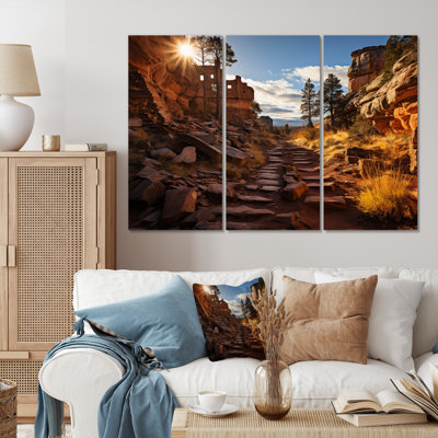 Impression sur toile 3 pièces Canyon