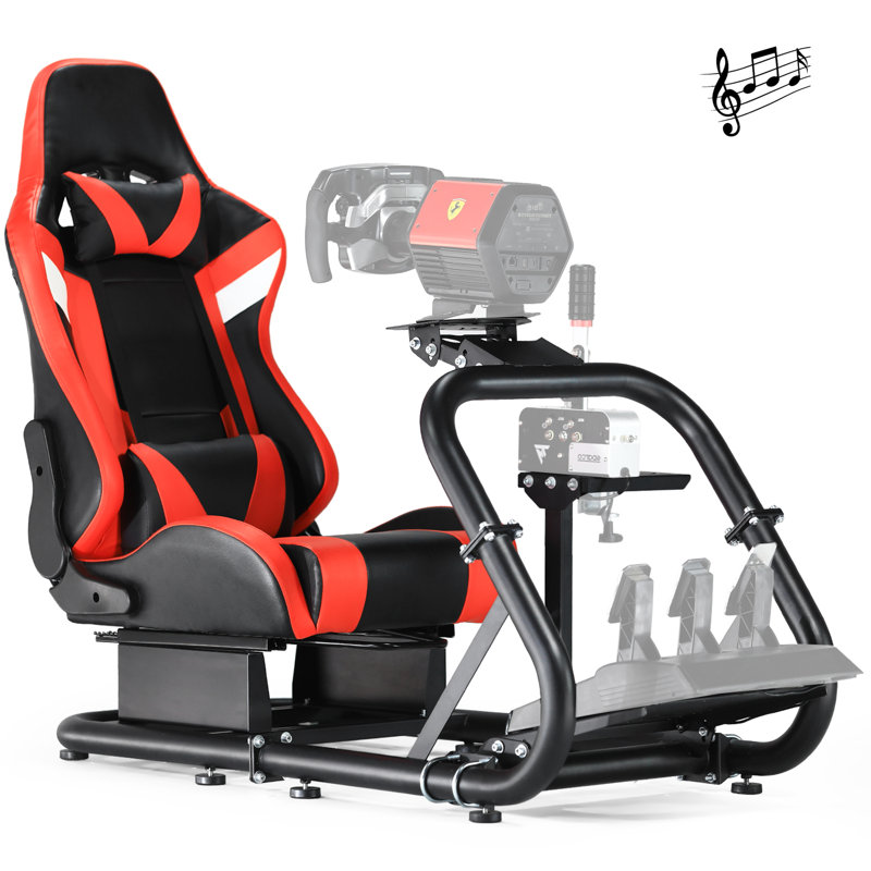 Fauteuil de jeu et de course ergonomique avec haut-parleurs intégrés Inbox Zero