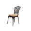 Patio extérieur en aluminium coulé 3 pièces - 2 chaises et 1 coussin de table noir, conception classique, assemblage facile requis pour le patio, le jardin, le style 3 pièces du balcon, une cour paisible