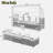 4 Pieces Uv-proof Resin Wicker Patio Sofa Set Included A 4-seat Sofa, 2 Ottomans, A Lifting Table, Retractable Canopy, Cushions And Adjustable Backrest-816908986
