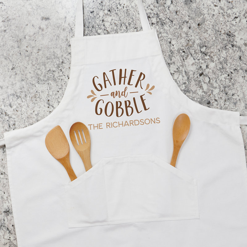 Thanksgiving No Pattern Cotton Bib Apron