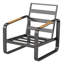 76cm Wide Straight Steel Patio Sofa-235785558