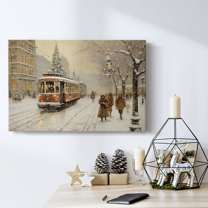 Christmas Holiday Arts - Toile tendue avec châssis, H 24 po x l 36 po