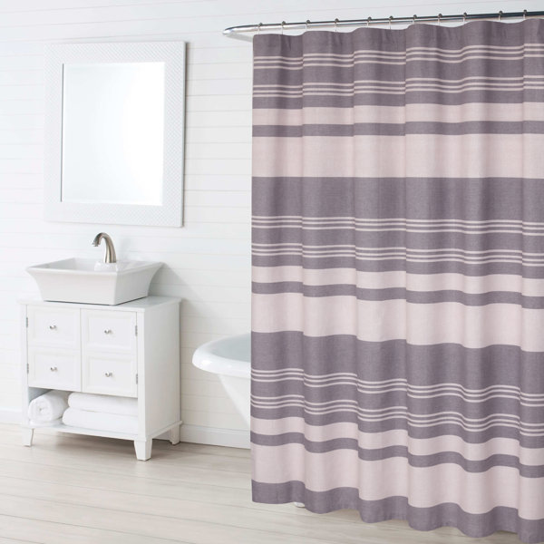 Bless International Lantana Poly Cotton Shower Curtain Set, 46% OFF