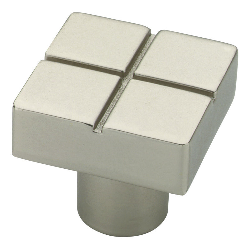 (Paquet de 5) Bouton de tuile Urban Metals 3/4 po, nickel mat
