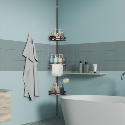 Tablette de coin pour salle de bain