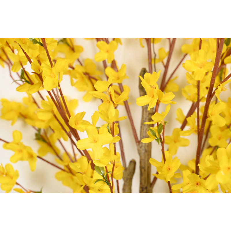 Arbre artificiel artificiel en pot en plastique, H 60 po x l 7 po x P 7 po