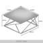 Ensemble de table basse 3 pièces en métal gris-2034968635