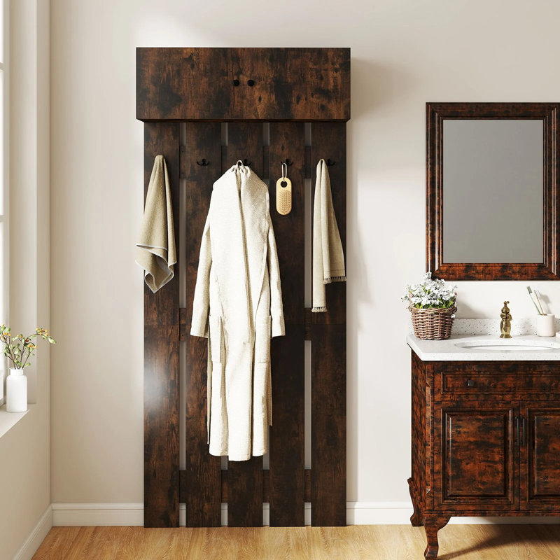 5 - Hook Wall Mounted Coat Rack
