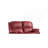 Red Synthetic Leather Motion Loveseat
