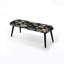 Banc rembourré noir-135457544