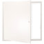 Panneau d'accès pour cloison sèche et plafond, panneaux d'accès de plomberie 24 po x 24 po, porte d'accès renforcée, couvercle de trou mural en acier robuste, panneau à charnière amovible facile à installer pour le câblage et les câbles, argent