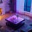 Dazzling Glass Coffee Table With Adjustable Lights