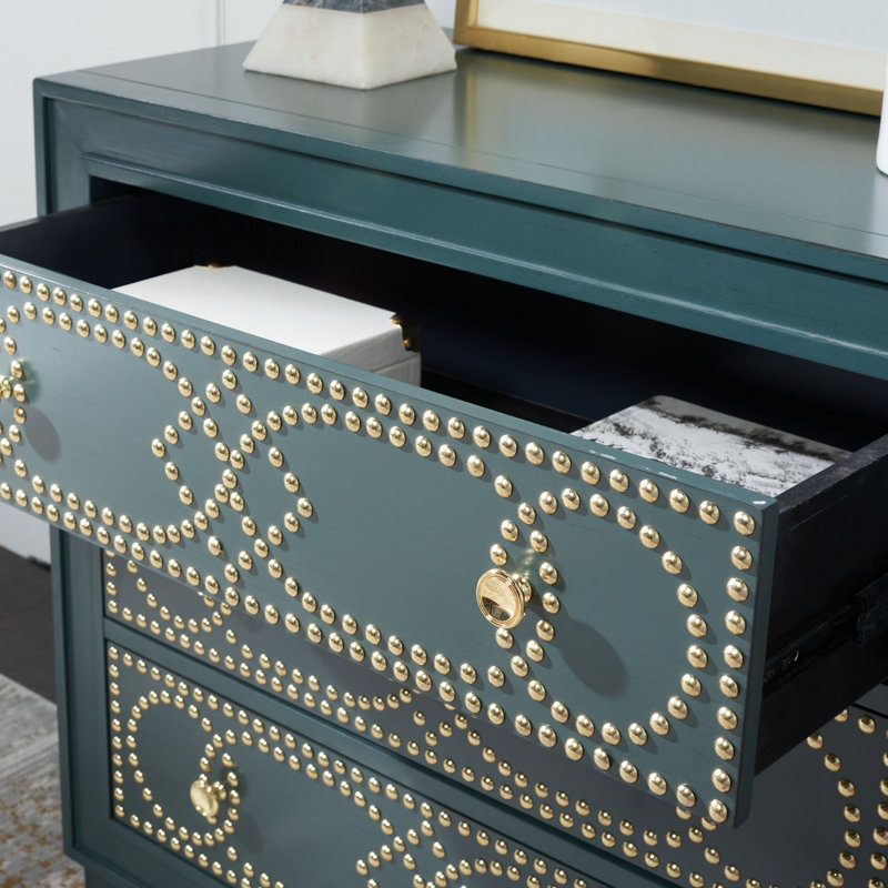 Bohon Accent Chest, Steel Teal