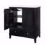 Ensemble de meuble-lavabo 30 po avec lavabo, armoire de salle de bain multifonctionnelle avec portes et tiroir, structure solide et panneau en MDF-1204587989