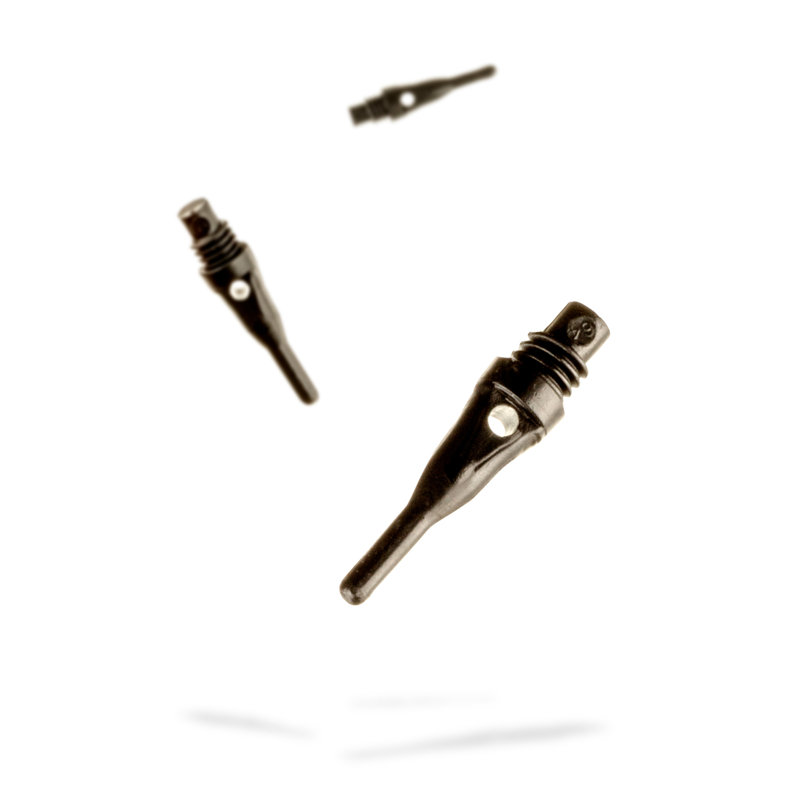 Remplacement de pointe de fléchette souple Tufflex SS 2BA, Noir