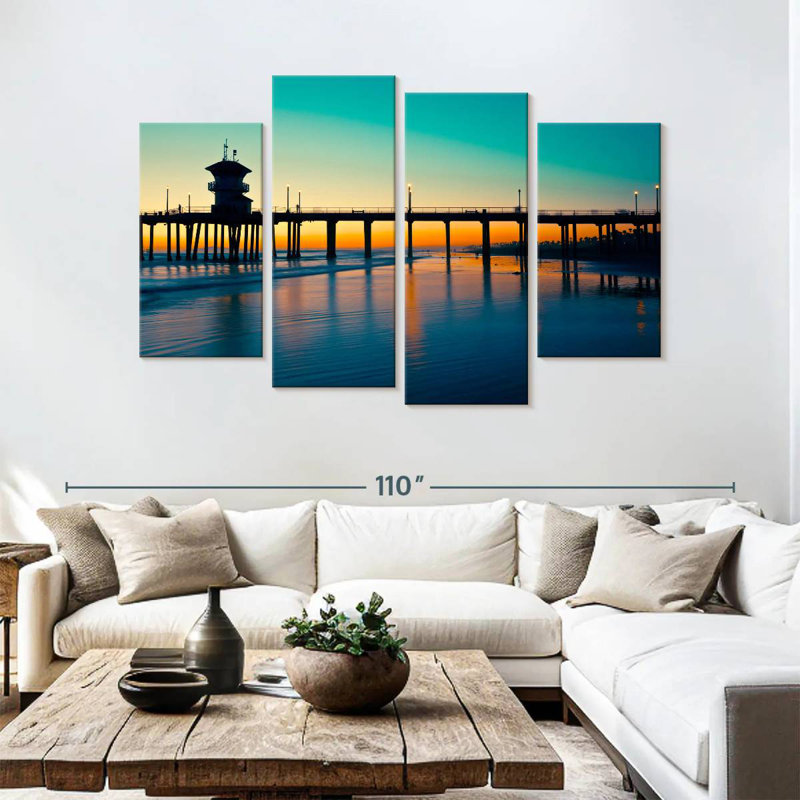 Aletra Huntington Dock Nightfall, H 54 po x l 84 po