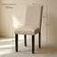 Chaises de salle à manger rembourrées Parsons (ensemble de 2) - Siège en tissu avec pieds en bois massif, chaises d'appoint de cuisine modernes-243576627