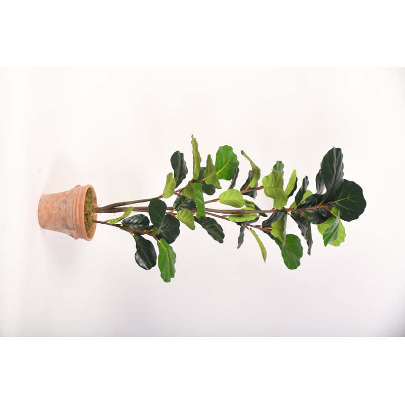 Faux Fiddle Leaf Fig Tree in Planter
