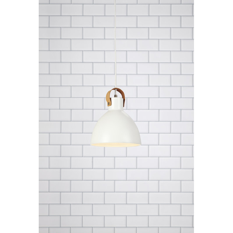 Berryman 1 - Light Dome Pendant, White, 38cm H x 35cm W x 35cm D