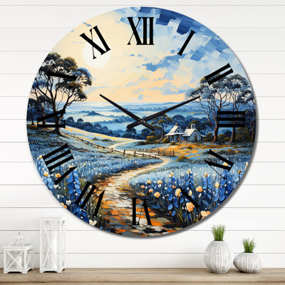 Chlodochar - Horloge murale florale