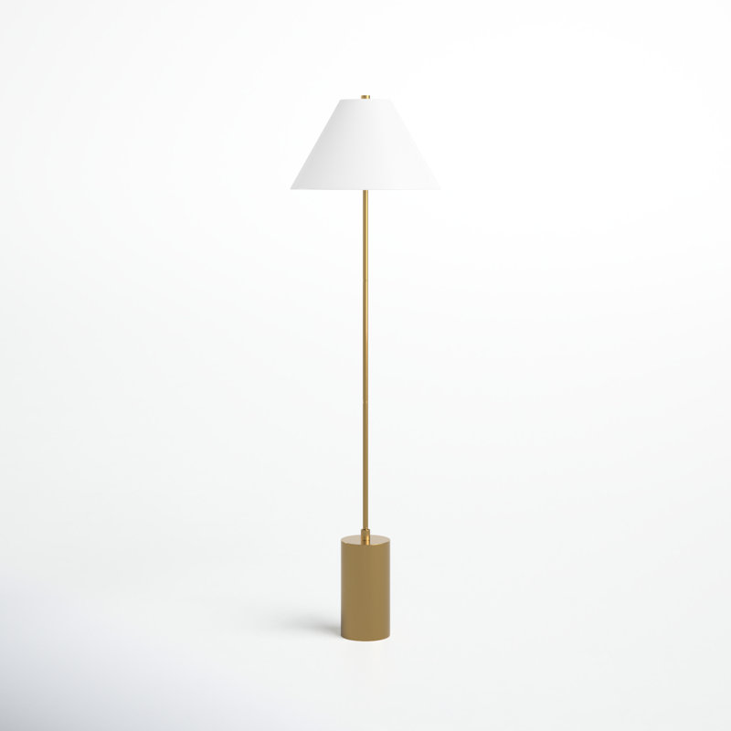 Greenbury 64'' Traditional Floor Lamp, Brass