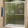 Duet 44" W x 72" H Bypass Sliding Semi-Frameless Shower Door with Clearmax™ Technology