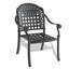 Chaises et table d'extérieur pour l'extérieur - Aluminium, protégées, avec coussins 5 aluminium noir, à l'érosion, améliore l'apparence